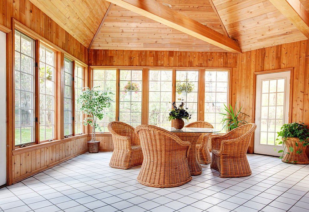 Set of wicker chairs